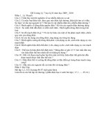 Đề Cương Lý 7 học kỳ II năm học 2009-2010