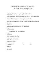 Giáo án Sinh 7 - PHÂN BIỆT ĐỘNG VẬT VỚI THỰC VẬT potx