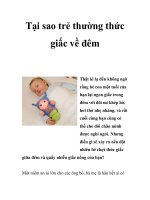 Tại sao trẻ thường thức giấc về đêm pdf