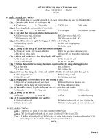 đề thi HK2 09-10 tham khảo Sinh 9