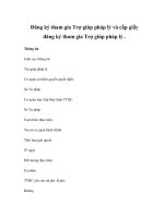 Đăng ký tham gia Trợ giúp pháp lý và cấp giấy đăng ký tham gia Trợ giúp pháp lý . pptx