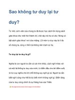 Sao không tư duy lại tư duy? ppsx