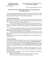 Hướng dẫn việc làm đề cương và đề thi học kỳ II năm học 2009-2010