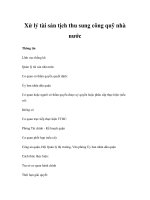 Xử lý tài sản tịch thu sung công quỹ nhà nước pot