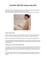 Sự khác biệt khi mang song thai pps