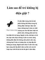 Làm sao để trẻ không bị điện giật ? docx