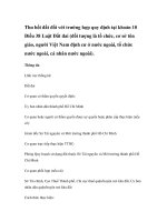 Thu hồi đất đối với trường hợp quy định tại khoản 10 Điều 38 Luật Đất đai (đối tượng là tổ chức, cơ sở tôn giáo, người Việt Nam định cư ở nước ngoài, tổ chức nước ngoài, cá nhân nước ngoài) ppt