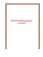 200 english grammar exercises