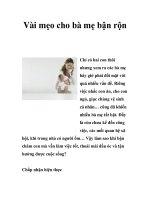 Vài mẹo cho bà mẹ bận rộn pptx