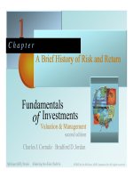 Slides_Fundamentals of Investments - Chapter 1 ppt