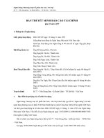 bản thuyết minh báo cáo tài chính quý ii năm 2009 ngân hàng thương mại cổ phần sài gòn hà nội