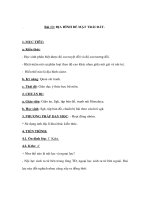 Địa lý lớp 6 - ĐỊA HÌNH BỀ MẶT TRÁI ĐẤT docx