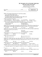Đề tham khảo Hóa_10 HK_II số 9