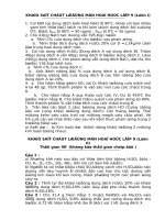 DE THI KHAO SAT CHAT LUONG HOA 9 LAN I