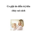 Co giật do điều trị tiêu chảy sai cách pot