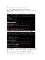 sửa lỗi windows khi bị lỗi hệ thống