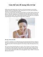 Làm thế nào để mang bầu trở lại potx