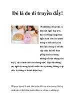 Đó là do di truyền đấy! pdf