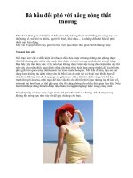 Bà bầu đối phó với nắng nóng thất thường pps