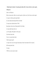 Thành lập chi nhánh, Văn phòng đại diện (đối với dự án đầu tư nước ngoài) doc