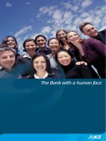 annual report 2001 the bank with a human face ANZ