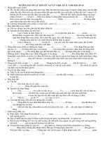 Câu hỏi điền khuyết giúp ôn thi HKII Lý 9