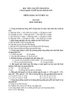 De Thi Thu DH mon SINH