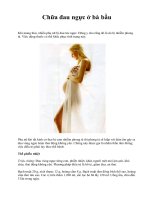 Chữa đau ngực ở bà bầu ppt