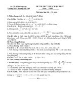 5 ĐỀ - ĐÁP ÁN ÔN THI TN THPT2010 (P1)