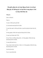 Cấp giấy phép cho các hoạt động nổ mìn và các hoạt động gây nổ không gây tác hại khác trong phạm vi bảo vệ công trình thủy lợi. docx