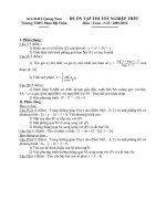 5 ĐỀ - ĐÁP ÁN ÔN THI TN THPT 2010 (P3)