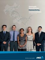 strength momentum connectivity 2011 annual report we live in your world ANZ