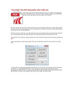 “Can thiệp” file PDF bằng phần mềm miễn phí