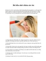 Bà bầu nhớ chăm sóc tóc ppt