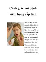 Cảnh giác với bệnh viêm họng cấp tính doc