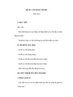 Sinh học 11 - Bài 20 : CÂN BẰNG NỘI BỘ (Tiếp theo) pptx