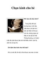 Chọn kính cho bé Khi nào cần đeo kính? potx