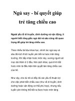 Ngủ say - bí quyết giúp trẻ tăng chiều cao pdf