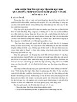 Rèn luyện tính tích cực học tập của học sinh qua phương pháp giải quyết vấn đề