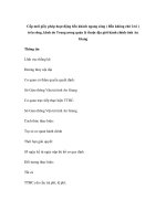 Cấp mới giấy phép hoạt động bến khách ngang sông ( Bến không chở ô tô ) trên sông, kênh do Trung ương quản lý thuộc địa giới hành chính tỉnh An Giang docx