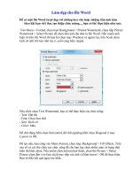 Làm đẹp cho file Word