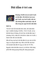 Đái dầm ở trẻ emKhoảng 15-20% trẻ em dưới 5 tuổi có đái dầm pot