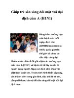 Giúp trẻ sẵn sàng đối mặt với đại dịch cúm A (H1N1) ppsx