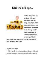 Khi trẻ nói tục... pptx