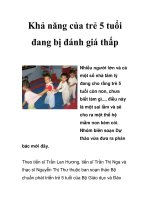 Khả năng của trẻ 5 tuổi đang bị đánh giá thấp pdf