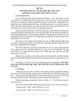 GIÚP HỌC SINH YẾU LỚP HAI HỌC ĐỌC, HỌC VIẾT