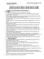 Đánh giá HĐ chi bộ tháng 3