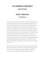 LUYỆN ĐỌC TIẾNG ANH QUA CÁC TÁC PHẨM VĂN HỌC –WUTHERING HEIGHTS (ĐỒI GIÓ HÚ) EMILY BRONTE CHAPTER 13 pdf