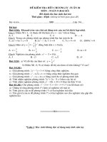 Kiể tra đại số 9 tuần 30