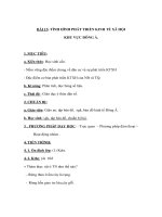 Giáo án địa lý lớp 8 - TÌNH HÌNH PHÁT TRIỂN KINH TẾ XÃ HỘI KHU VỰC ĐÔNG Á pptx